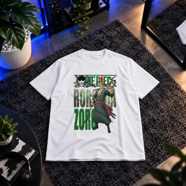 تیشرت انیمه وان پیس طرح زورو (Roronoa Zoro)