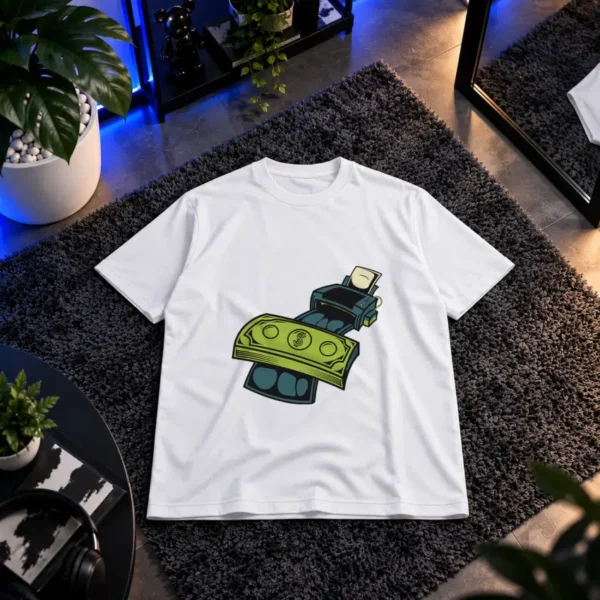 تیشرت جادوگر طرح شعبده‌بازی با پول کد 7715