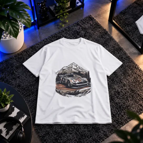 تیشرت فورد موستانگ کلاسیک طرح کوهستان