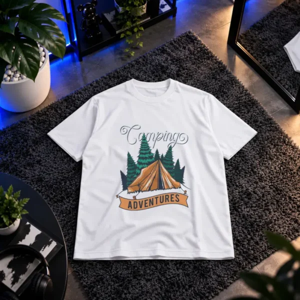 تیشرت کمپینگ طرح Camping Adventures کد 7916
