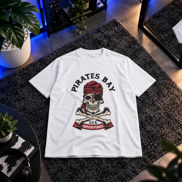 تیشرت دزدان دریایی طرح Pirates Bay کد 7936
