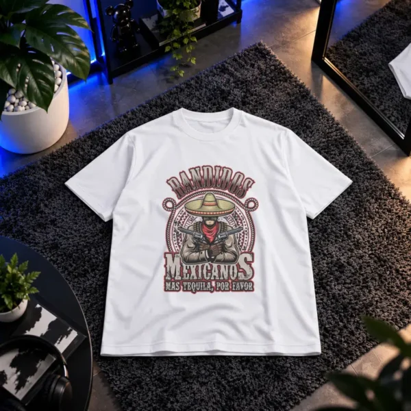 تیشرت مکزیکی طرح Bandidos Mexicanos کد 7942