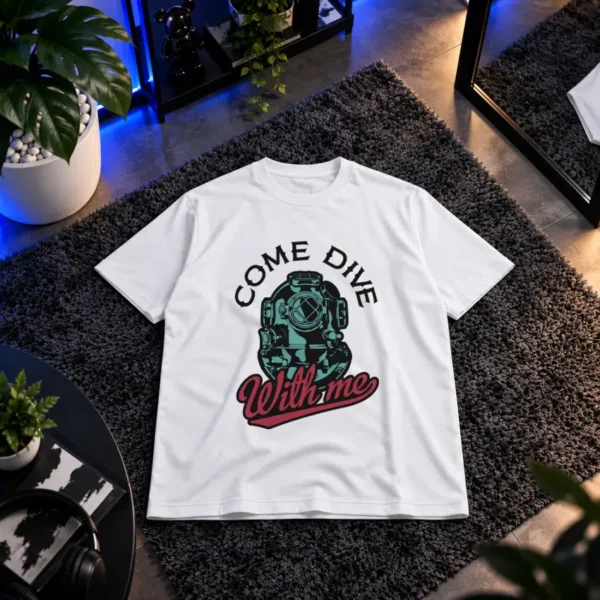تیشرت غواصی طرح Come Dive With Me کد 7949