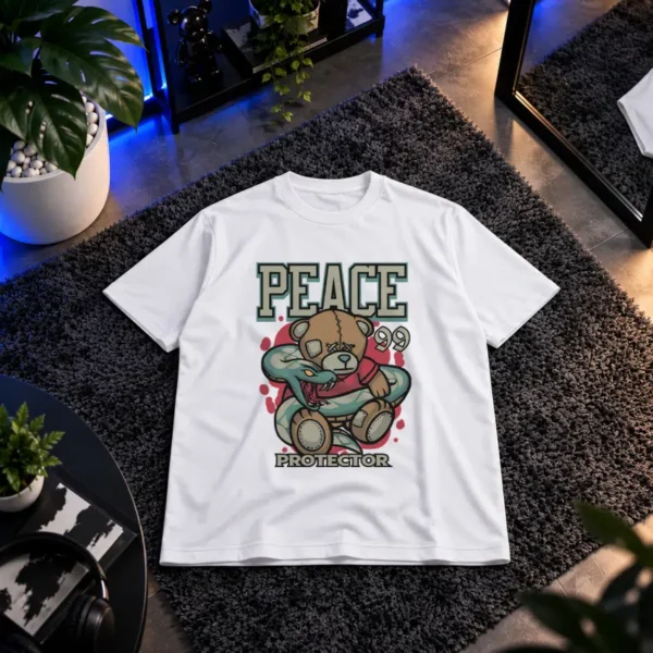 تیشرت خرس تدی طرح محافظ صلح (Peace Protector)