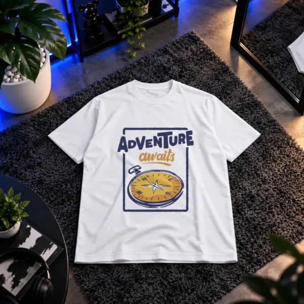 تیشرت ماجراجویی طرح قطب‌نما Adventure Awaits کد 8338