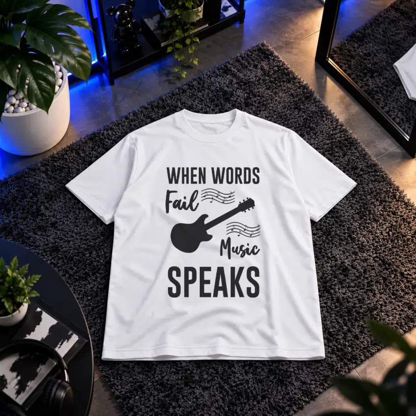 تیشرت موسیقی گاسپل طرح Gospel Life کد 8445