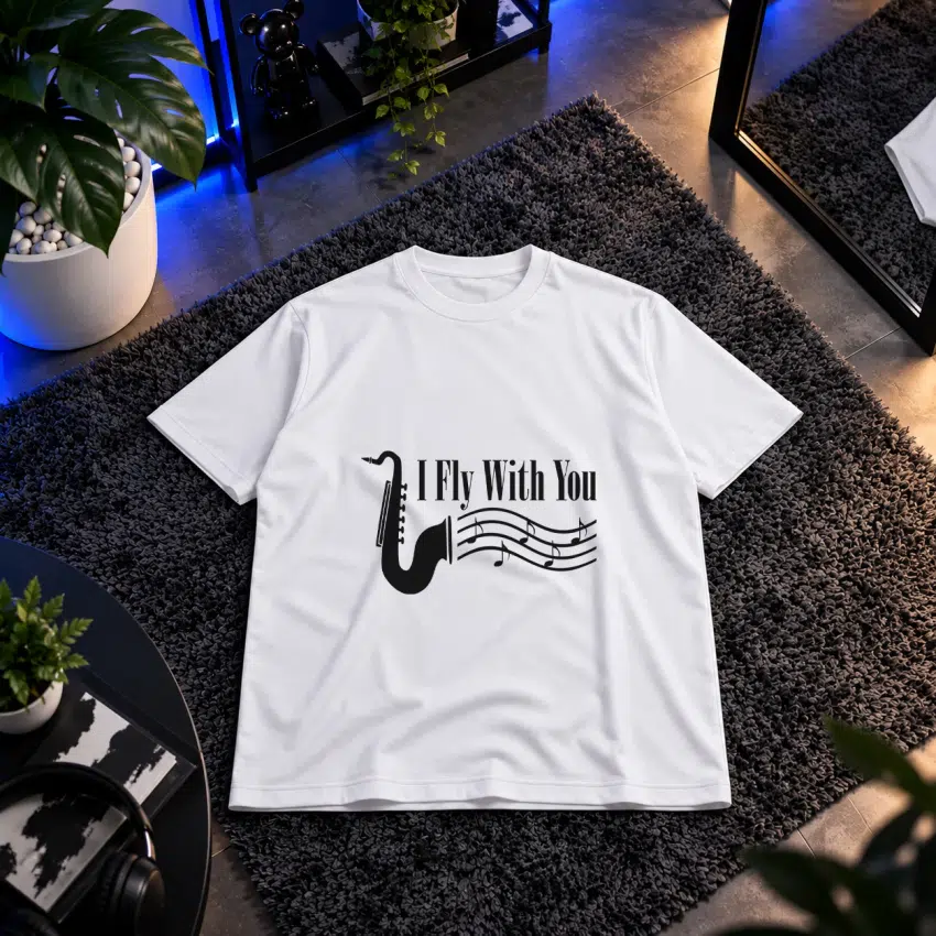 تیشرت موسیقی طرح I Fly With You کد 8480