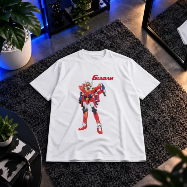 تیشرت انیمه گاندام طرح ربات قرمز (Gundam) کد 856
