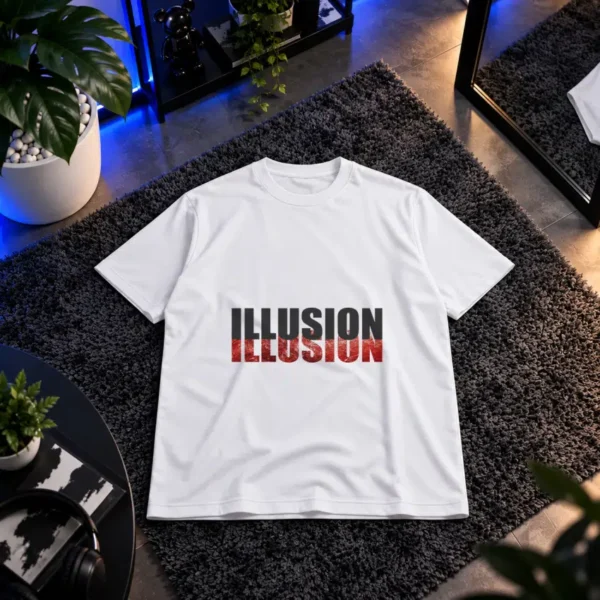 تیشرت تایپوگرافی توهم دوگانه (Illusion)