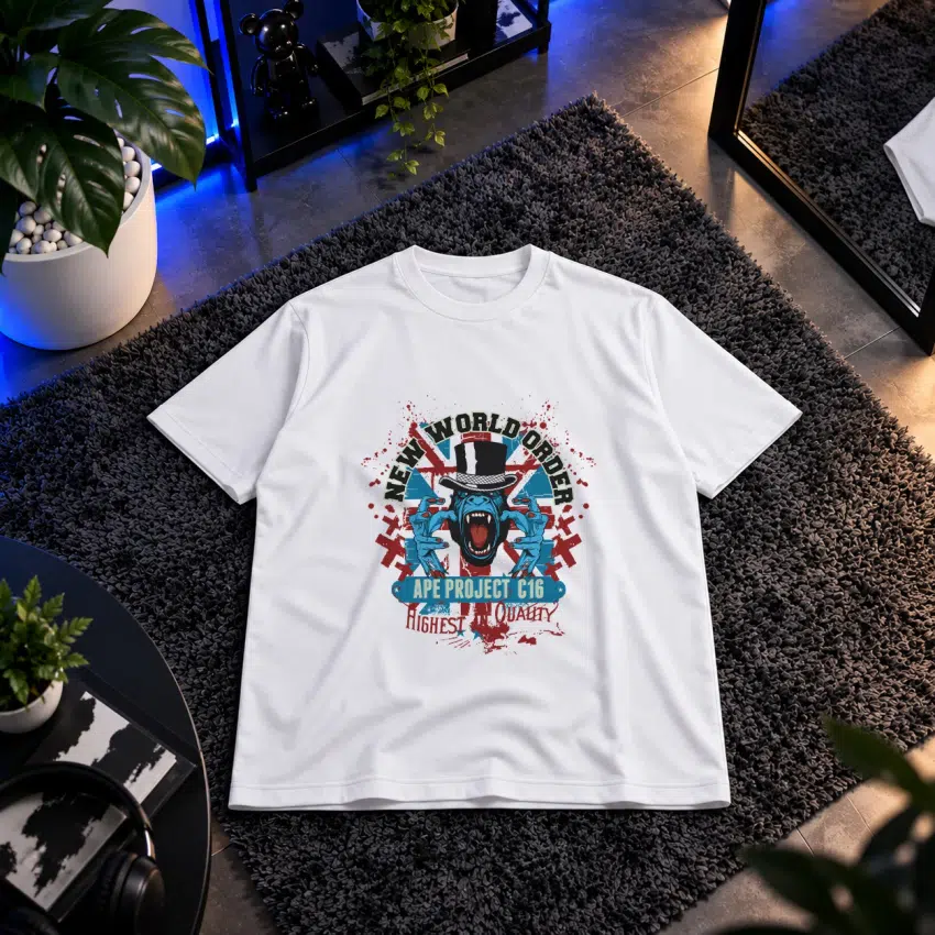 تیشرت میمون طرح New World Order Ape Project کد 8630
