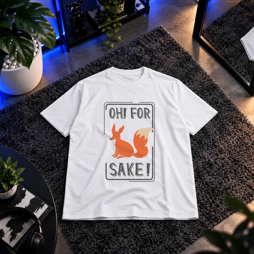 تیشرت سنجاب طرح Oh For Sake کد 9047