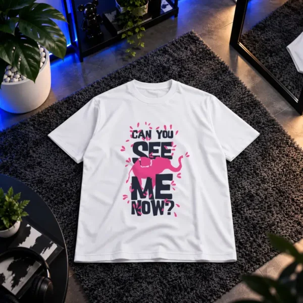 تیشرت تایپوگرافی Can You See Me Now کد 9057
