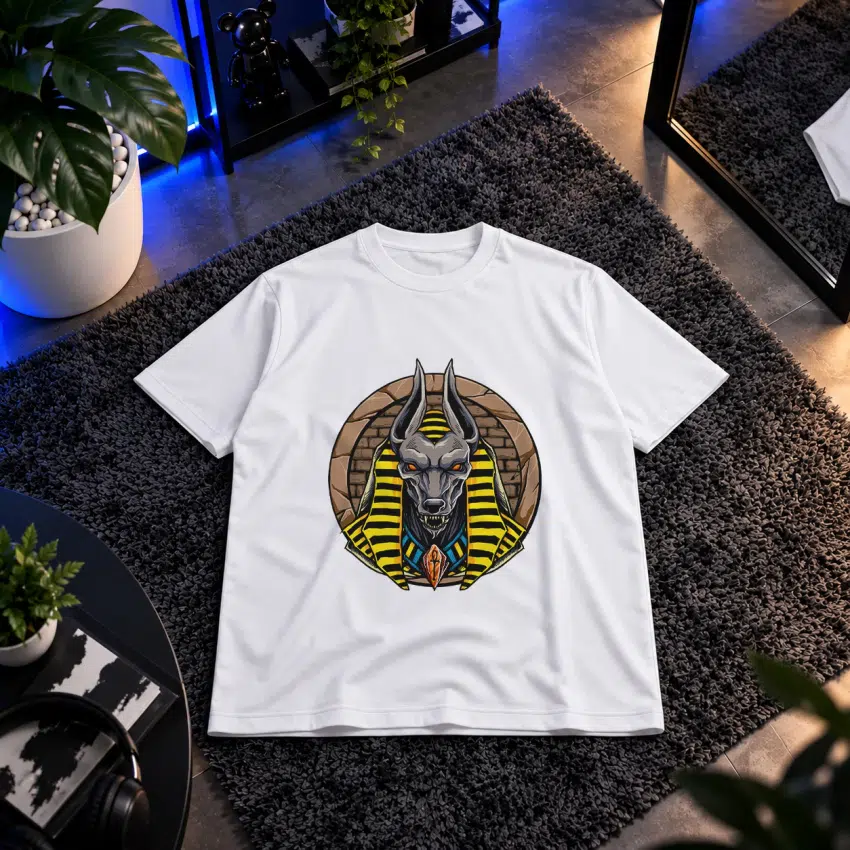 تیشرت آنوبیس طرح خدای مصری (Anubis) کد 9176