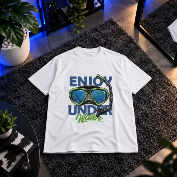 تیشرت طرح ماسک غواصی Enjoy Underwater کد 9215