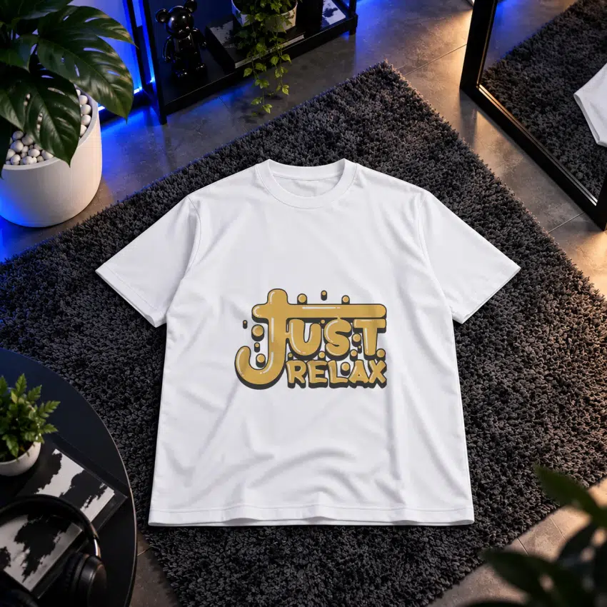 تیشرت نوشته Just Relax کد 9464