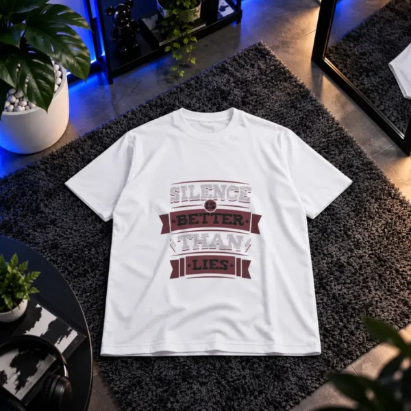 تیشرت نوشته Silence Is Better Than Lies کد 9503