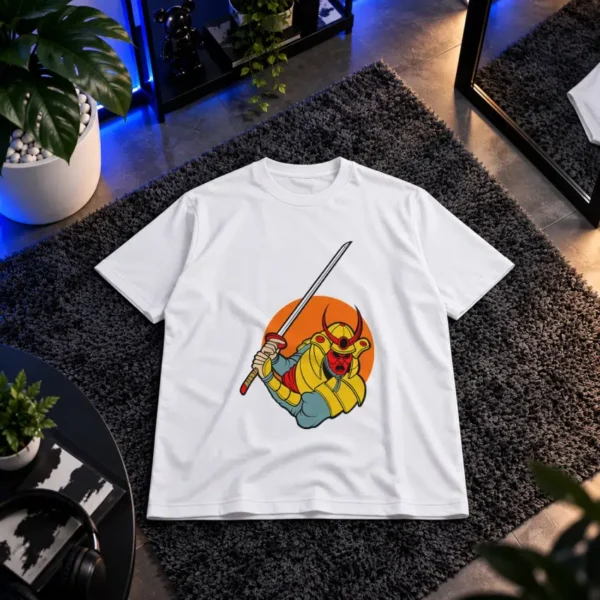 تیشرت سامورایی طرح شمشیرزن کد 9544