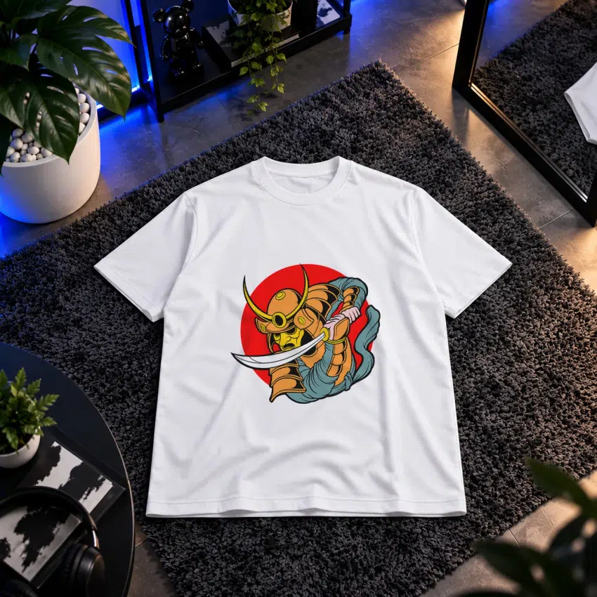 تیشرت سامورایی طرح ببر کد 9545