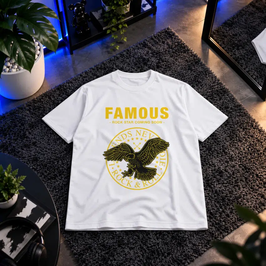 تیشرت عقاب طرح Famous Rock Star کد 9578