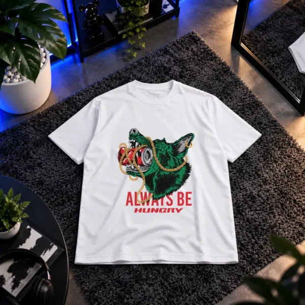 تیشرت گرگ طرح Always Be Hungry کد 9646