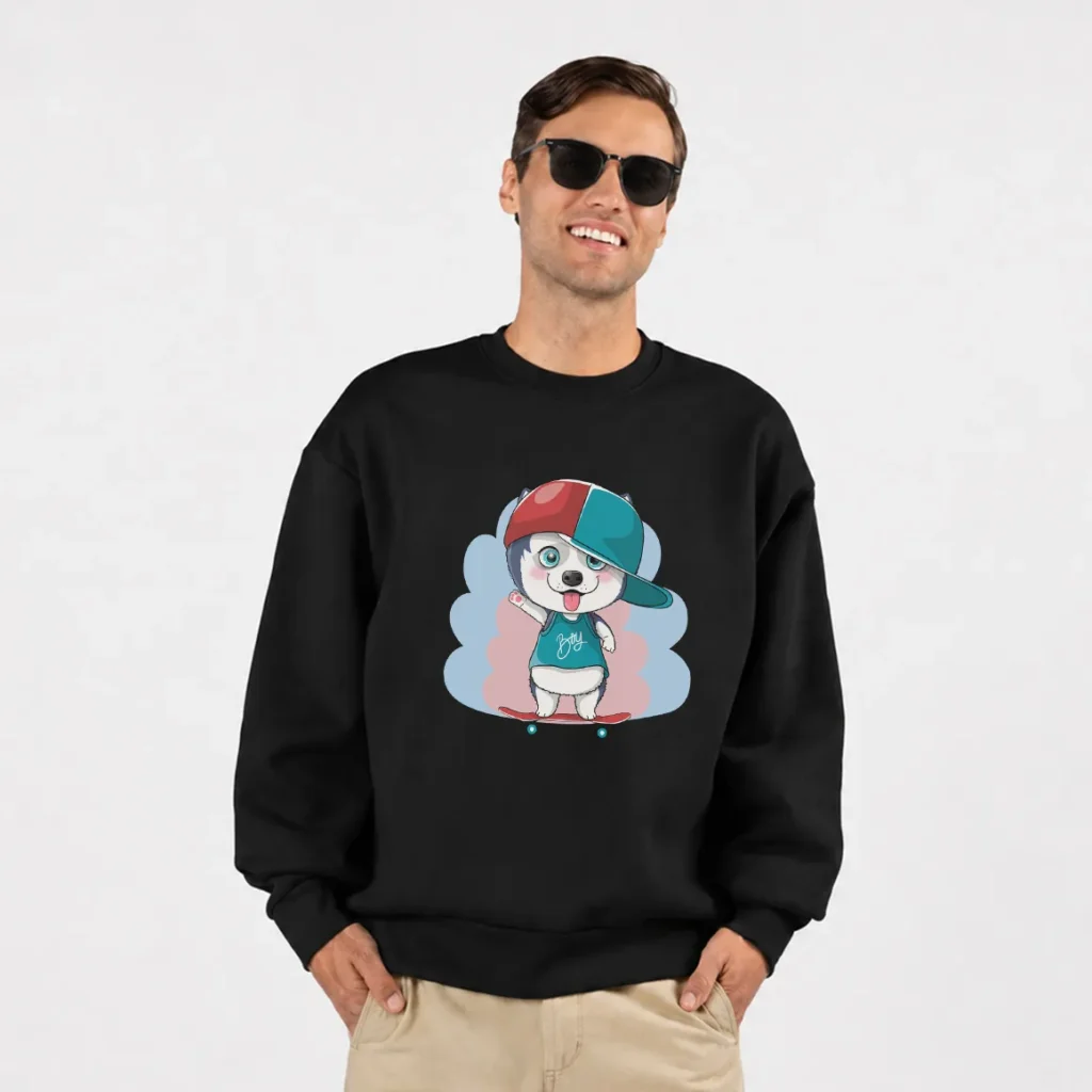 دورس کارتونی طرح سگ اسکیت باز (Cute Skater Dog) کد 11258