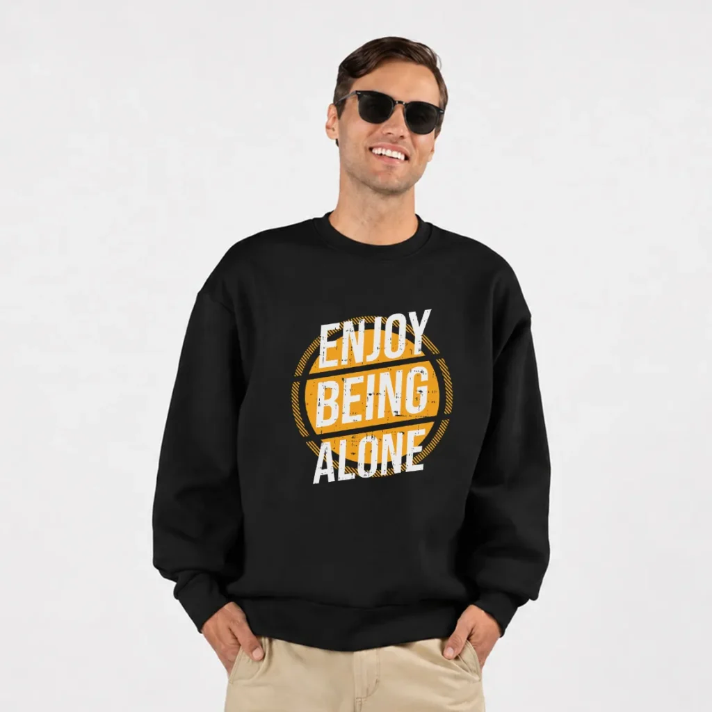 دورس تایپوگرافی طرح Enjoy Being Alone کد 15594