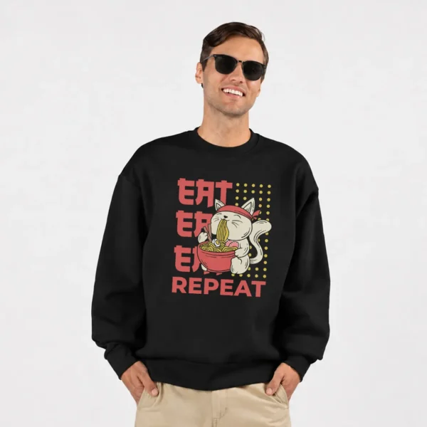 دورس گربه طرح رامن کیوت Eat Repeat کد 18347