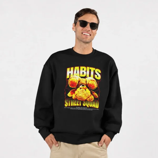 دورس خرس زرد و قرمز و نوشته Habits Street Squad کد 439