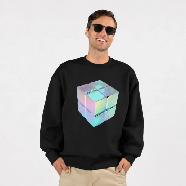 دورس طرح مکعب روبیک براق (Chrome Cube) کد 5059