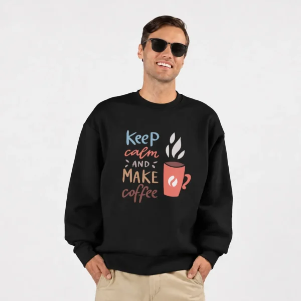دورس قهوه نوشته Keep Calm and Make Coffee کد 6469