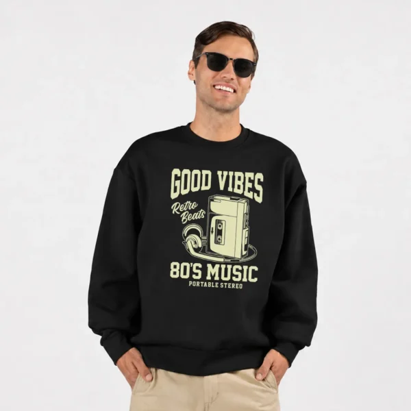 دورس واکمن و هدفون نوشته Good Vibes Retro Beats 80’s Music کد 6928