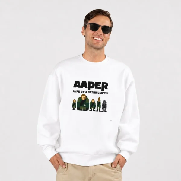 دورس AAPE طرح شخصیت‌های میمون استریت‌ویر کد po1800