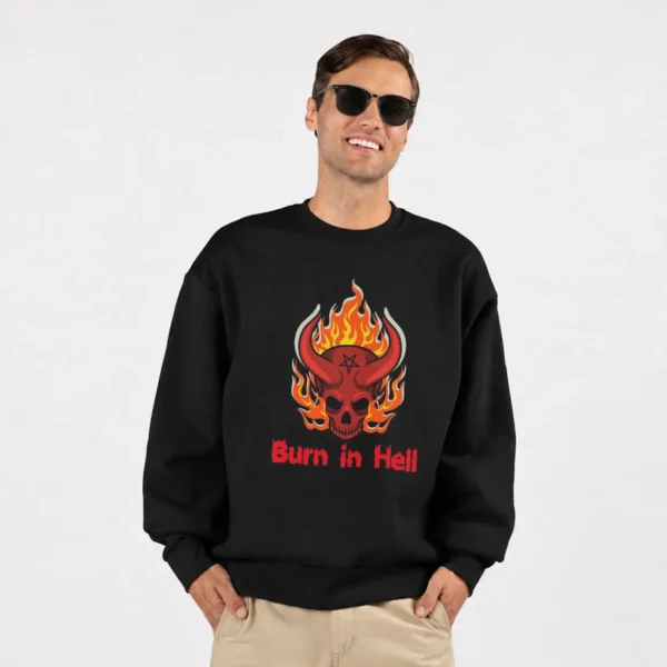 دورس جمجمه آتشین طرح Burn in Hell کد po210