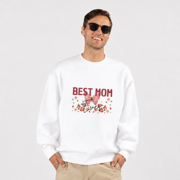 دورس مادر طرح Best Mom Ever با پروانه و گل کد po2971