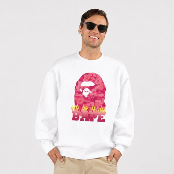 دورس بیپ طرح لوگوی صورتی استریت‌ویر (BAPE) کد po3837