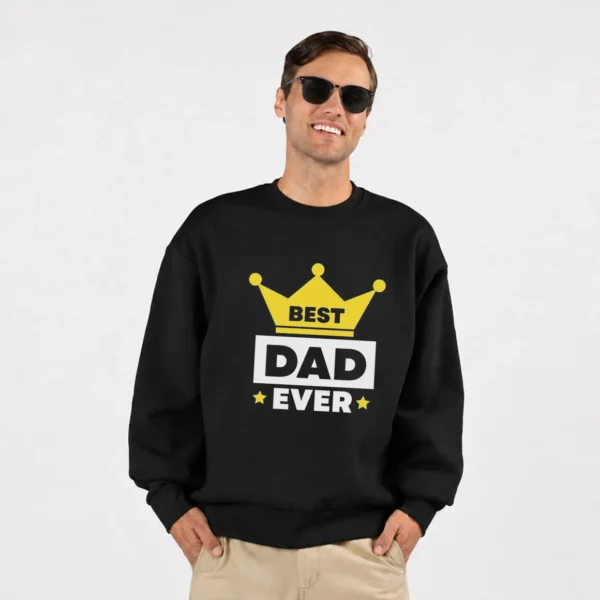 دورس روز پدر طرح Best Dad Ever با تاج کد po3913
