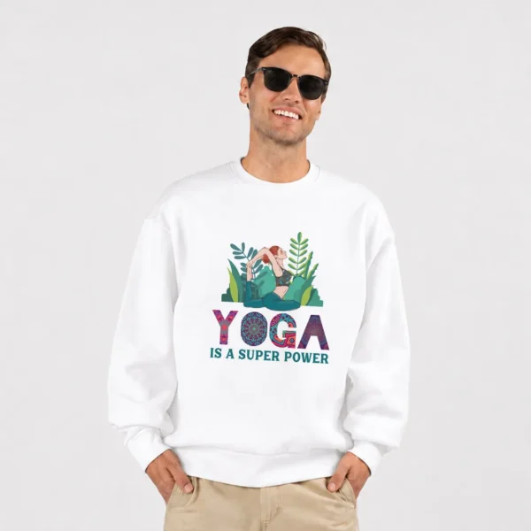 دورس یوگا طرح Yoga Is a Super Power کد po3998