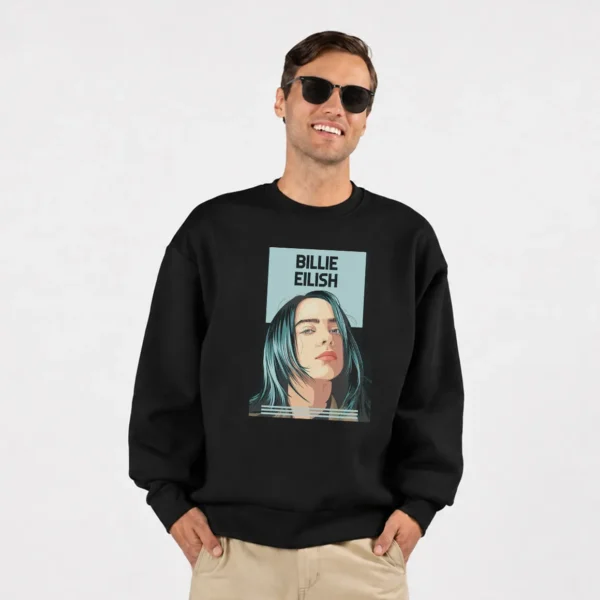 دورس بیلی آیلیش طرح پرتره کارتونی (Billie Eilish) کد po4109