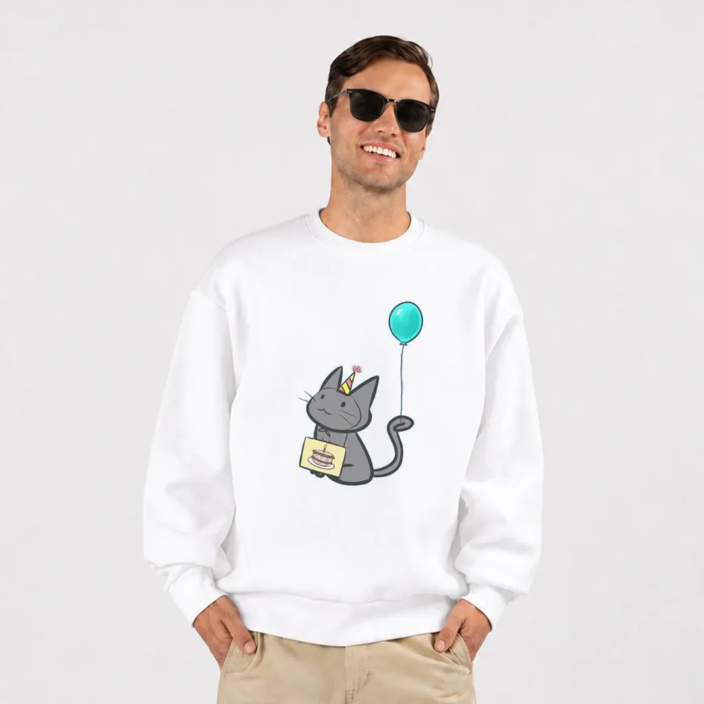 دورس گربه طرح جشن تولد و بادکنک کد po5510