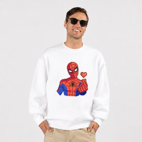 دورس مرد عنکبوتی پیکسلی طرح قلب (Spider-Man) کد po6613