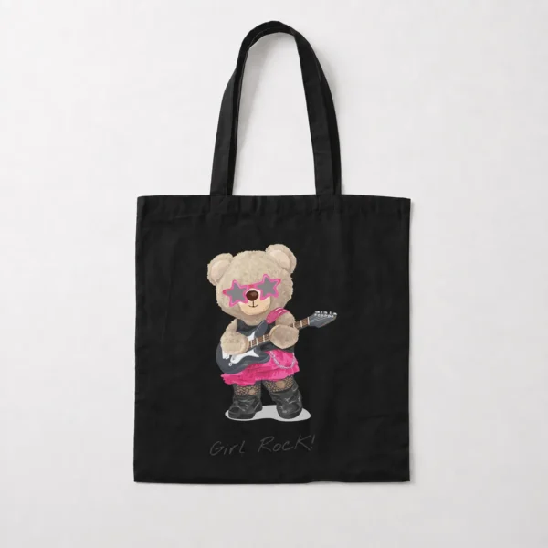 توت بگ خرس گیتاریست با عینک صورتی طرح Girl Rock کد 1012