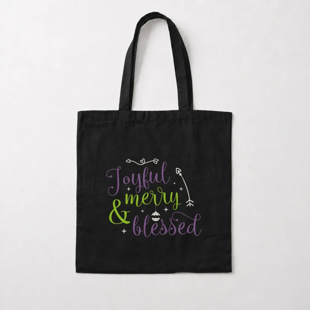 توت بگ کریسمس طرح Joyful Merry Blessed کد 10259