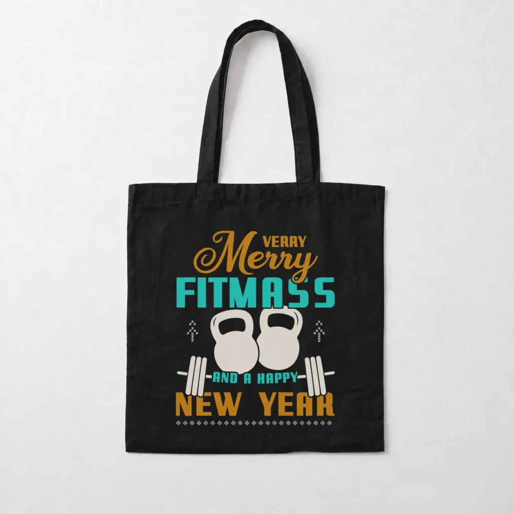 توت بگ فیتنس کریسمسی طرح Merry Fitmas کد 10273