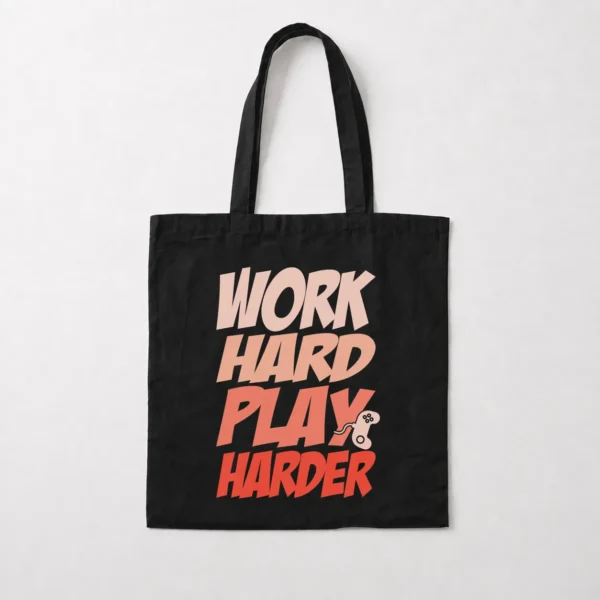 توت بگ گیمینگ طرح Work Hard Play Harder کد 10317