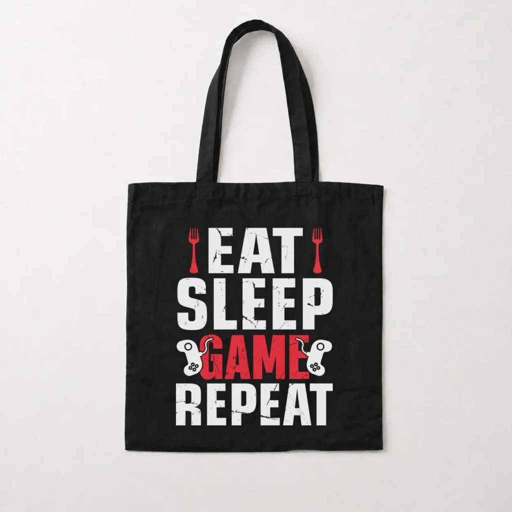 توت بگ گیمینگ طرح Eat Sleep Game Repeat کد 10322