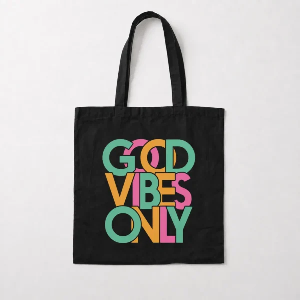 توت بگ تایپوگرافی طرح Good Vibes Only کد 10328