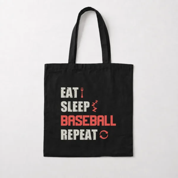 توت بگ بیسبال طرح Eat Sleep Baseball Repeat کد 10351