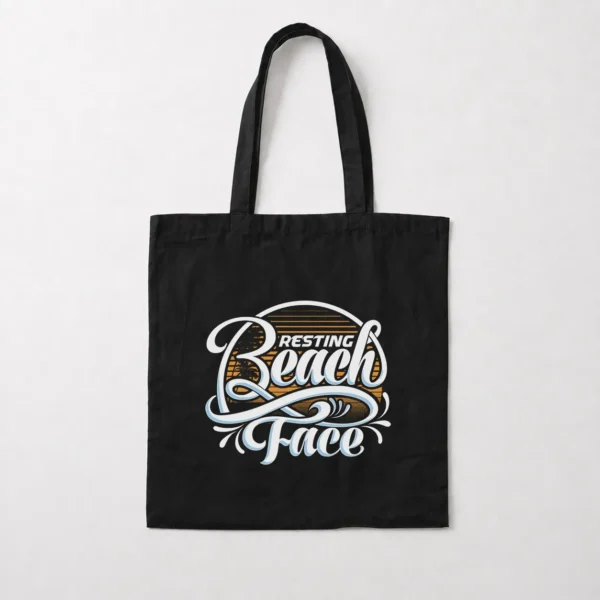 توت بگ ساحلی طرح نوشته انگلیسی Resting Beach Face کد 10446