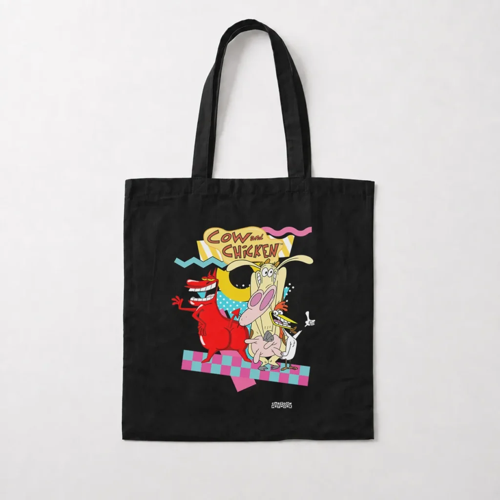 توت بگ کارتونی طرح Cow and Chicken کد 1056
