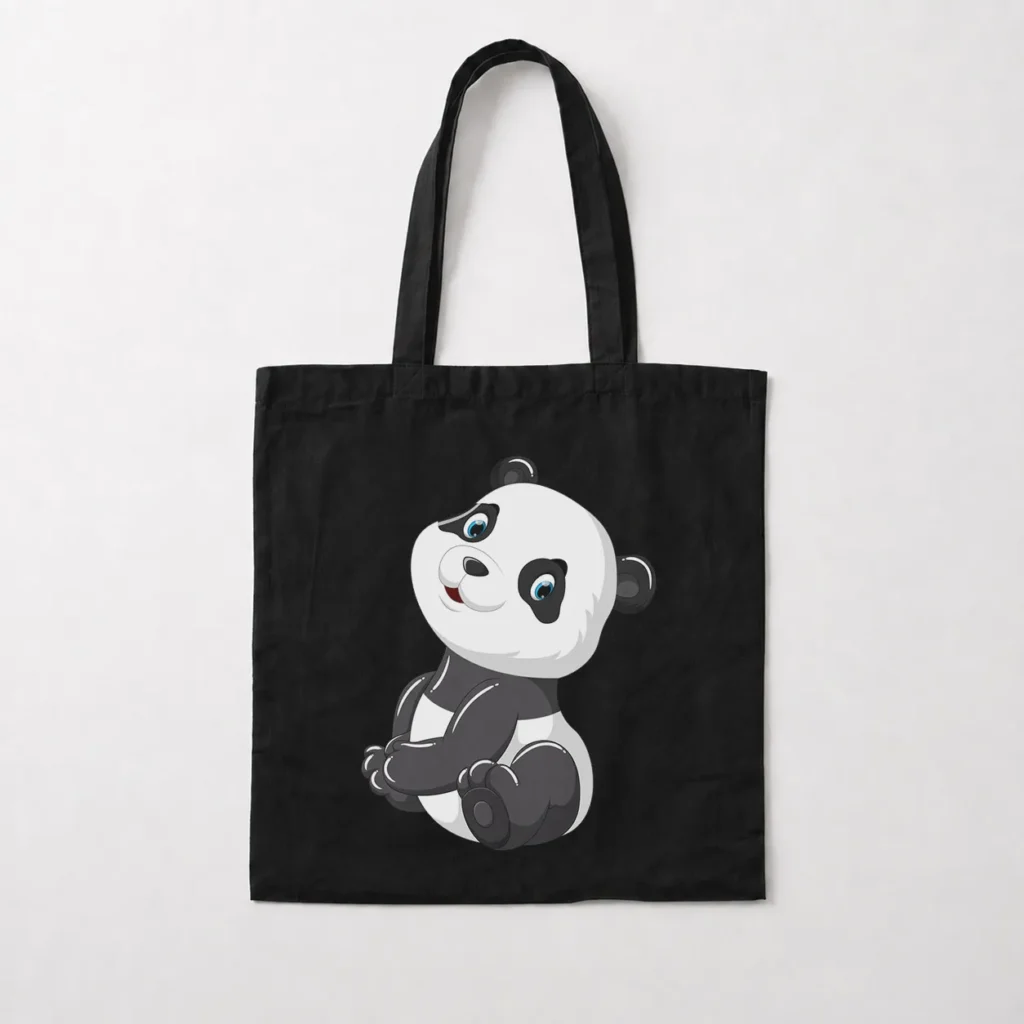 توت بگ پاندای نشسته طرح Cute Panda کد 10646